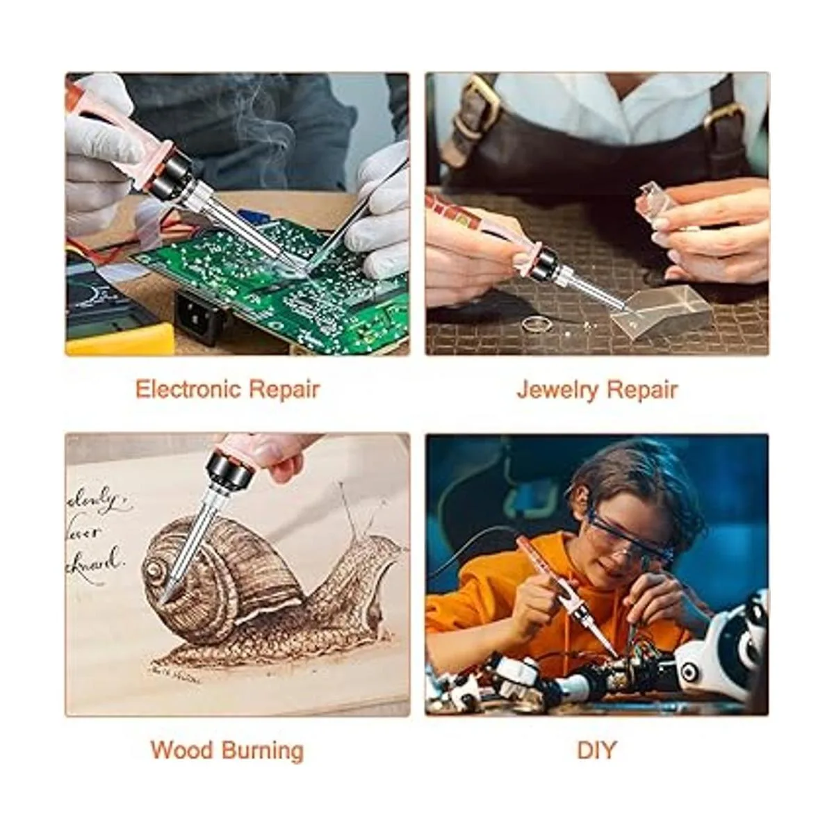 Kit de soldador soldador digital LCD de 80 W de_7