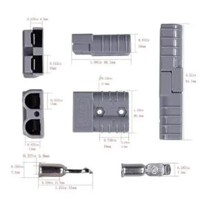 10 piezas 600 V 50 A 50 Amp Anderson Estilo Conector de_2