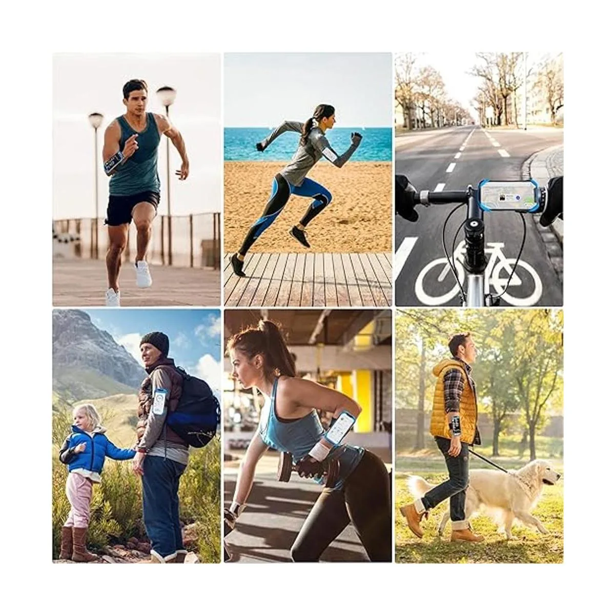 Cikyner Brazalete para correr 3 en 1 soporte para_7