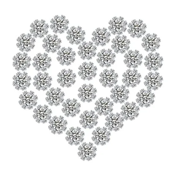 Paquete de 100 adornos de diamantes de imitación de 0.394_1
