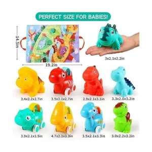 ALASOU Juguetes de coche de dinosaurio para niños y niñas_4