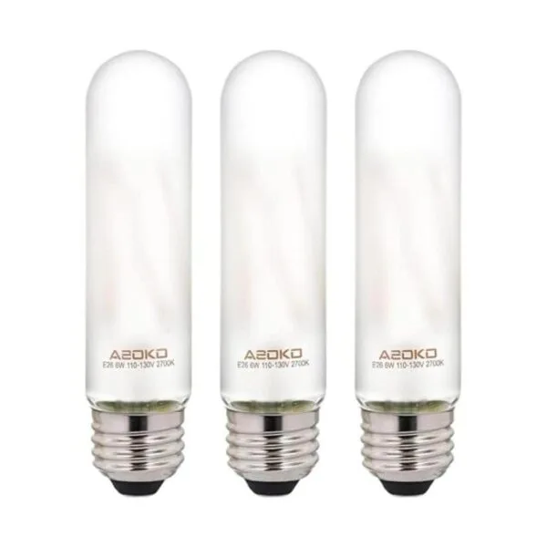 Bombillas LED esmeriladas T10 de color blanco cálido de_1