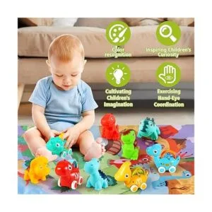ALASOU Juguetes de coche de dinosaurio para niños y niñas_6