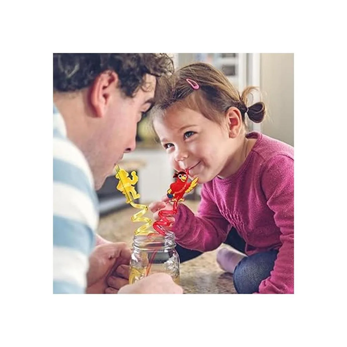 24 popotes de plástico reutilizables para fiestas de_6