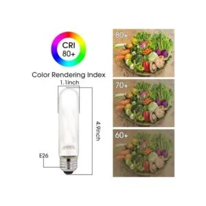 Bombillas LED esmeriladas T10 de color blanco cálido de_3