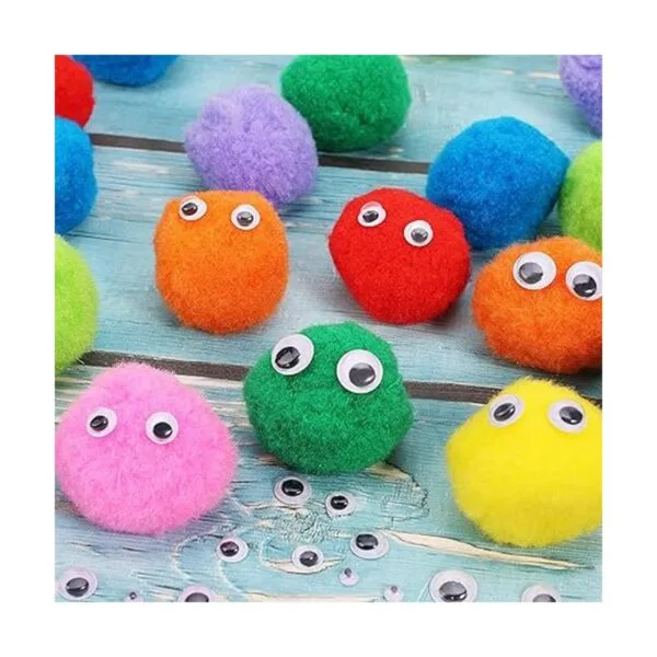 Caydo 200pcs 100pcs 2 inch Large Pom Poms with 100pcs_3