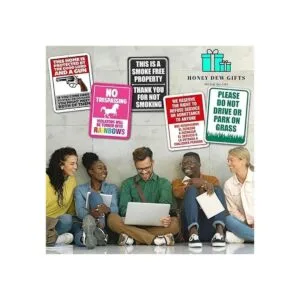 Honey Dew Gifts Take A Liki Letreros de baño 9.0 x 12.0_6