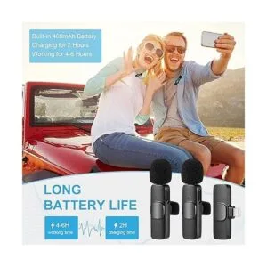 Micrófono inalámbrico para iPhone iPad micrófono Lavalier_5