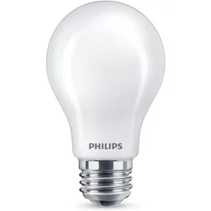 Philips LED Esfera blanca sin parpadeo A19 regulable_2