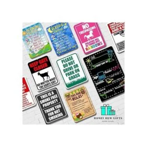 Honey Dew Gifts Take A Liki Letreros de baño 9.0 x 12.0_5