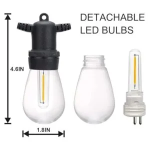 DGE S14 Tira de luces de repuesto para exteriores 1.5 W_3