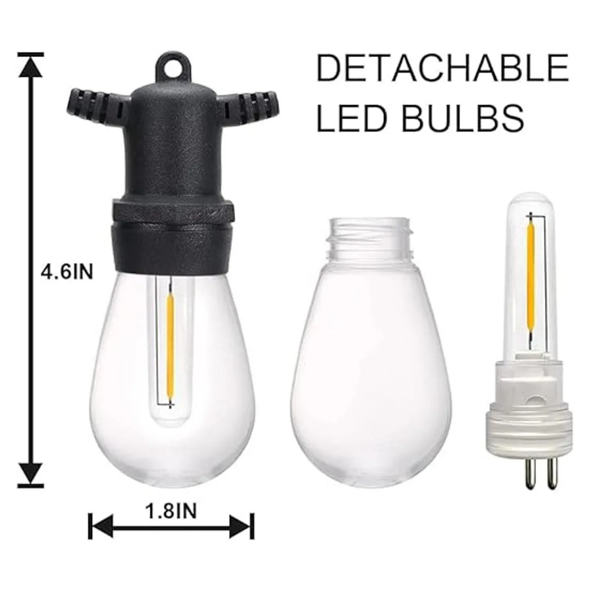 DGE S14 Tira de luces de repuesto para exteriores 1.5 W_3