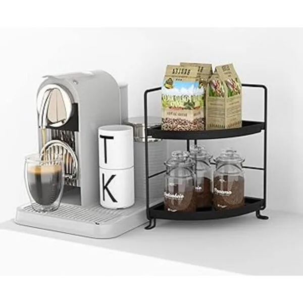 2 Tier Corner Bathroom Countertop Organizer Stackable_4