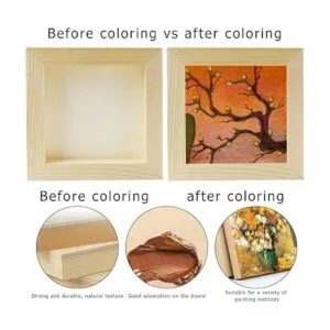 FSWCCK 10 tableros de madera de 5 x 5 pulgadas lienzo de_5