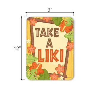 Honey Dew Gifts Take A Liki Letreros de baño 9.0 x 12.0_2