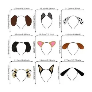 9 diademas de orejas para perros para mascotas regalos de_2