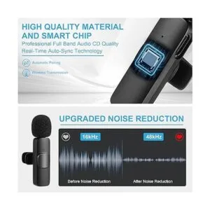 Micrófono inalámbrico para iPhone iPad micrófono Lavalier_4