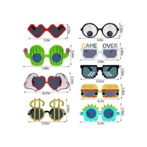 Sucrain Luau Gafas de sol de fiesta hawaianas tropicales_2