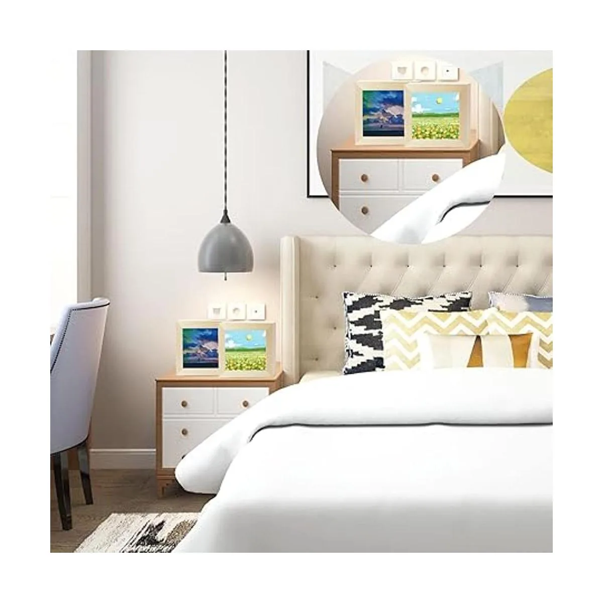 FSWCCK 10 tableros de madera de 5 x 5 pulgadas lienzo de_7