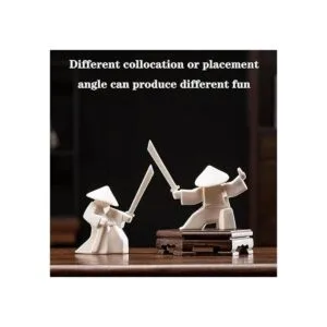 LYART Estatua de guerrero para mascotas accesorios de_4