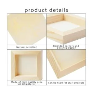 FSWCCK 10 tableros de madera de 5 x 5 pulgadas lienzo de_3