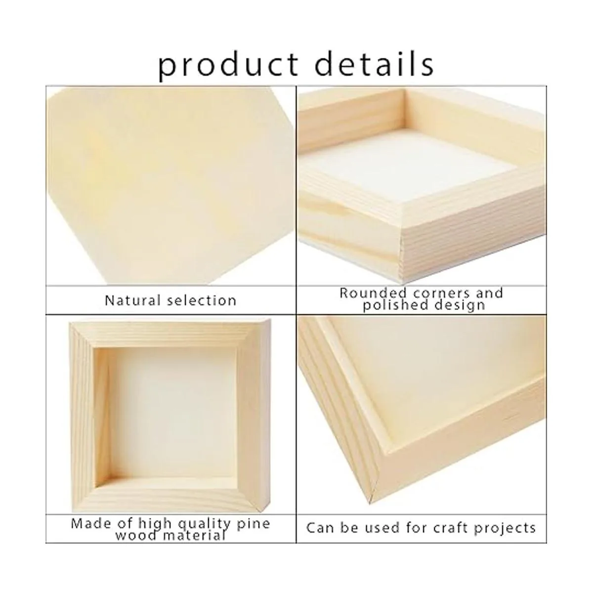 FSWCCK 10 tableros de madera de 5 x 5 pulgadas lienzo de_3