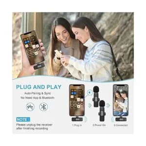 Micrófono inalámbrico para iPhone iPad micrófono Lavalier_3