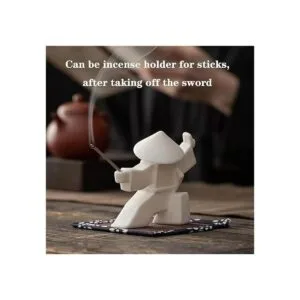 LYART Estatua de guerrero para mascotas accesorios de_3