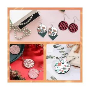 ZOCONE 60 Pcs Sublimation Earrings Blank Earring Blanks_6