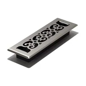 Placa embellecedora cromada Decor Grates con ornamento_1