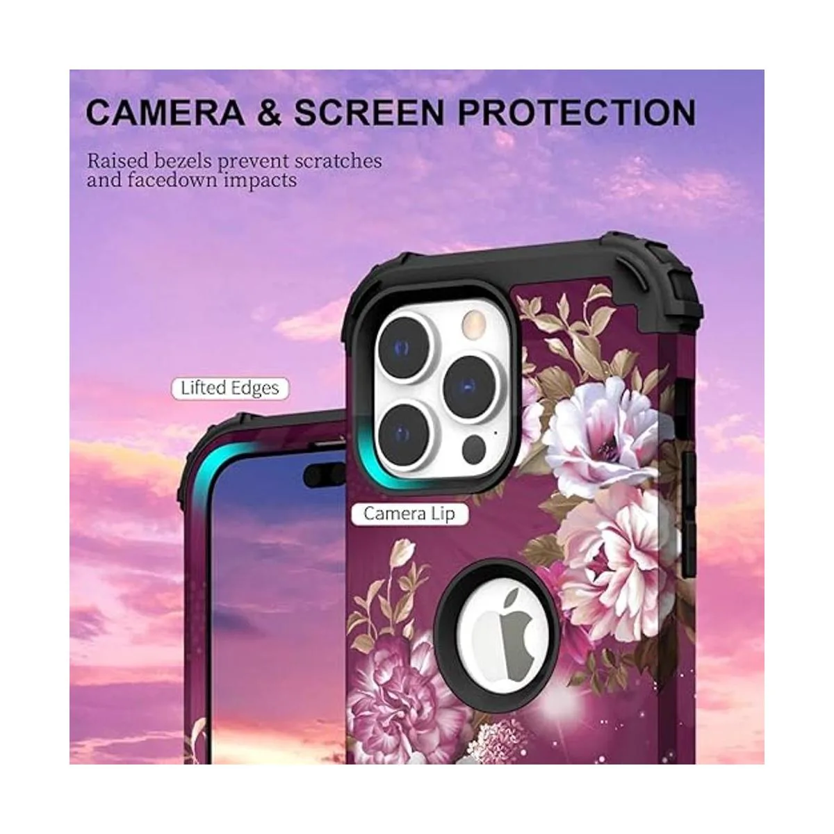 Hocase Funda para iPhone 14 Pro Max resistente a los_3