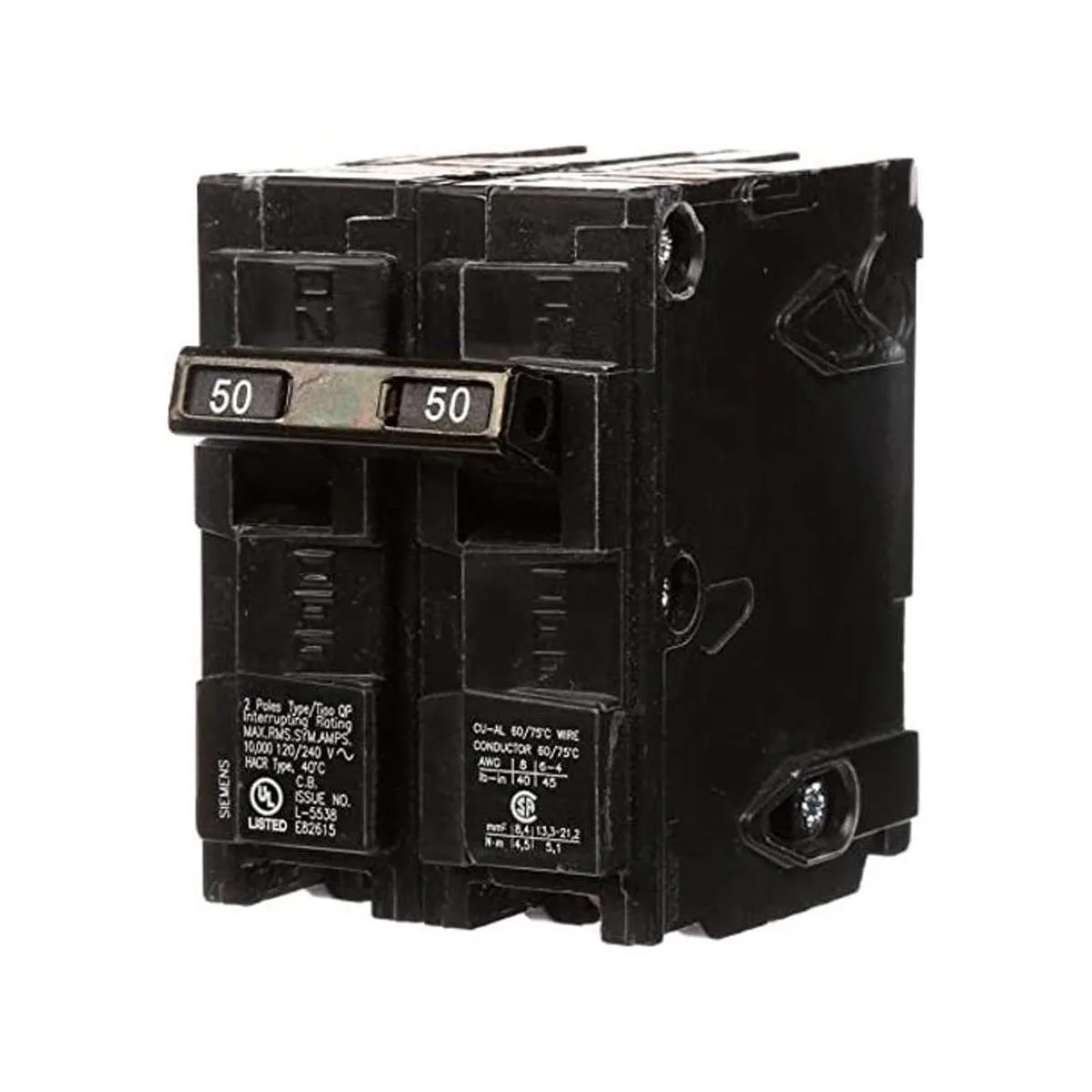 Q250 Interruptor de 50 amperios de doble polo tipo QP_1