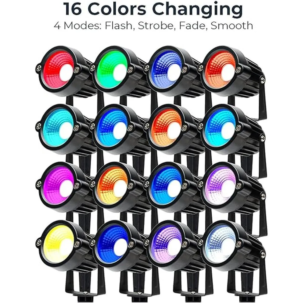 Luces de Navidad para exteriores 5 W CA 120 V RGB de_4