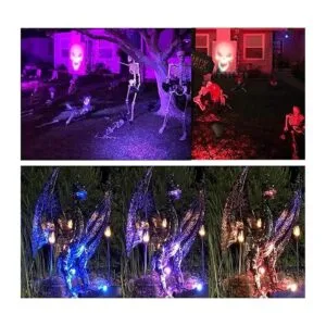 Luces de Navidad para exteriores 5 W CA 120 V RGB de_2