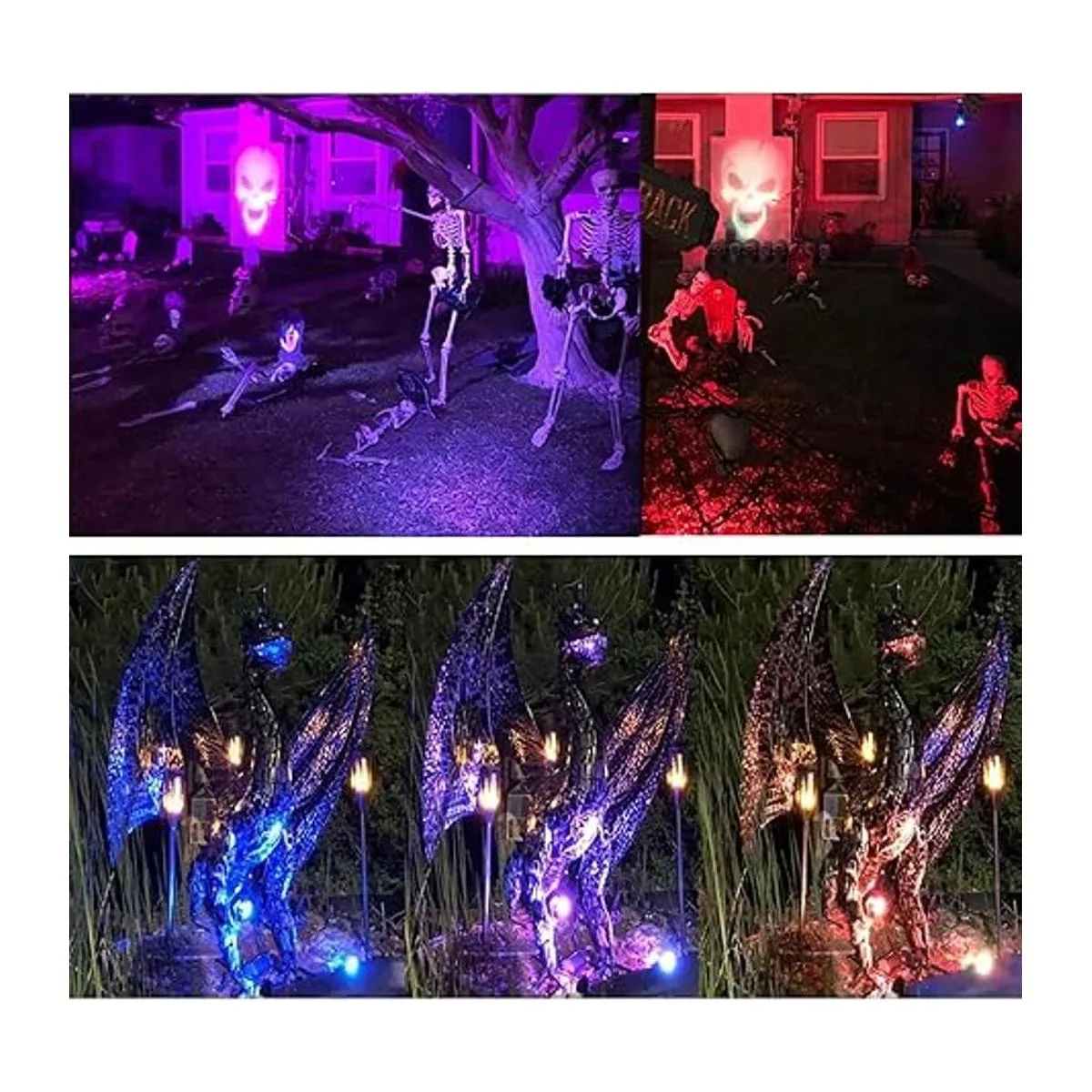 Luces de Navidad para exteriores 5 W CA 120 V RGB de_2