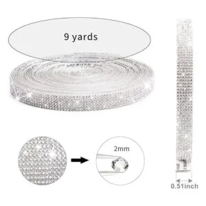 Tiras autoadhesivas de diamantes de imitación de cinta de_6