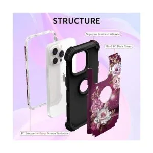 Hocase Funda para iPhone 14 Pro Max resistente a los_5