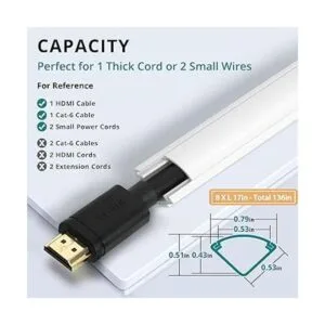 Corrector de cables de esquina de 136 pulgadas ocultor de_2