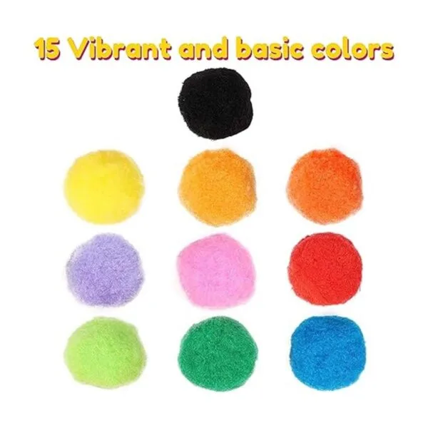 Caydo 200pcs 100pcs 2 inch Large Pom Poms with 100pcs_7