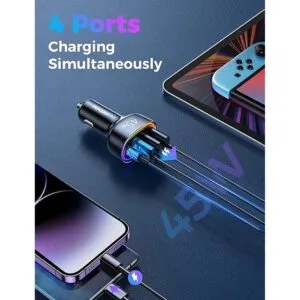 Cargador de coche USB C adaptador de cargador de coche_2