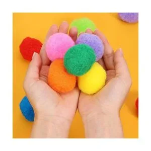 Caydo 200pcs 100pcs 2 inch Large Pom Poms with 100pcs_6