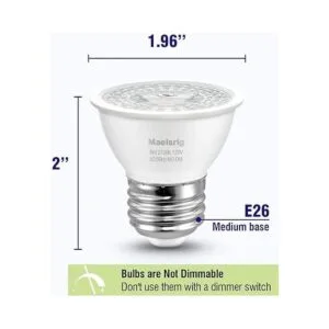 PAR16 Foco LED empotrable de cuello corto 6 W_2