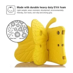 Feitenn Funda para iPad para niños diseño de mariposa de_2