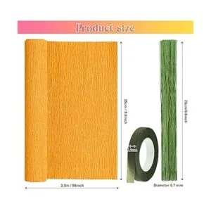 Gersoniel 57 piezas de papel crepé para bricolaje 6_2