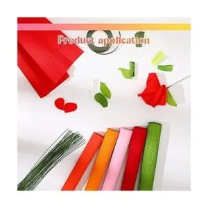 Gersoniel 57 piezas de papel crepé para bricolaje 6_5