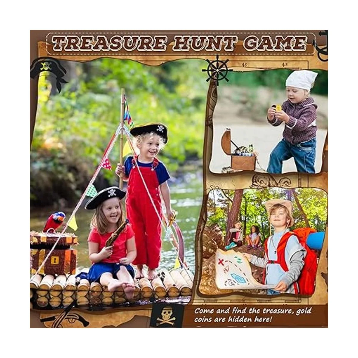 300 monedas de oro de plástico monedas de pirata monedas_4