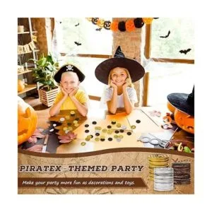 300 monedas de oro de plástico monedas de pirata monedas_5