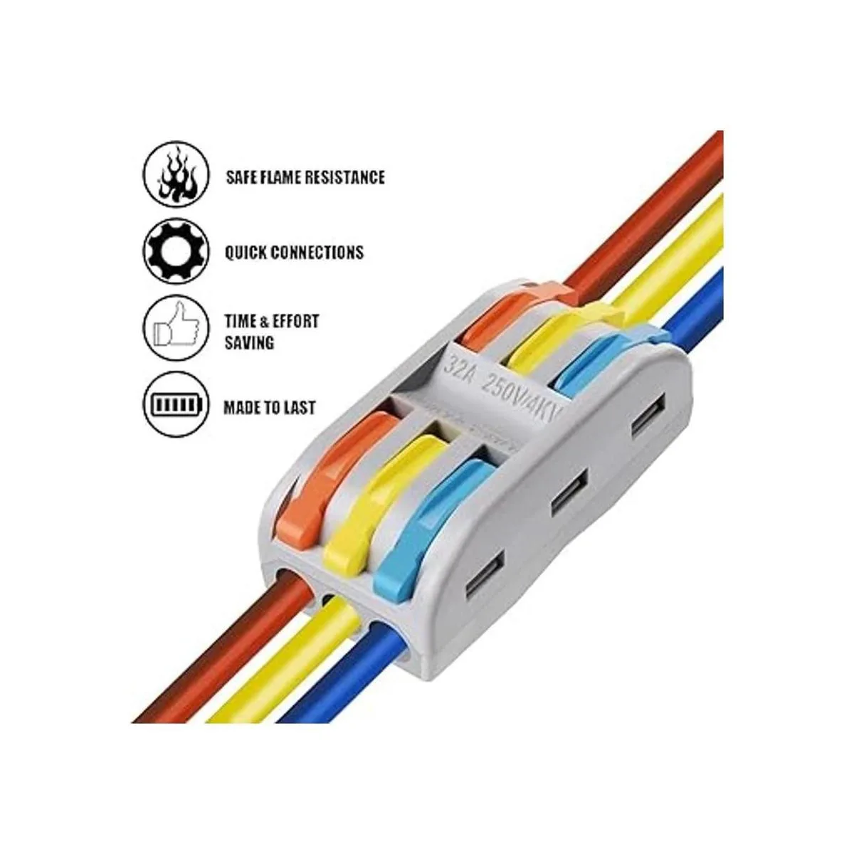 Tuercas de conectores de alambre 25 unidades 3_5