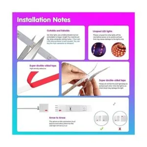 Tenmiro Tira de luces LED de 130 pies 2 rollos de 65_7