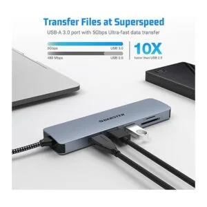 Hub USB C para MacBook ProAir adaptador USB C_4